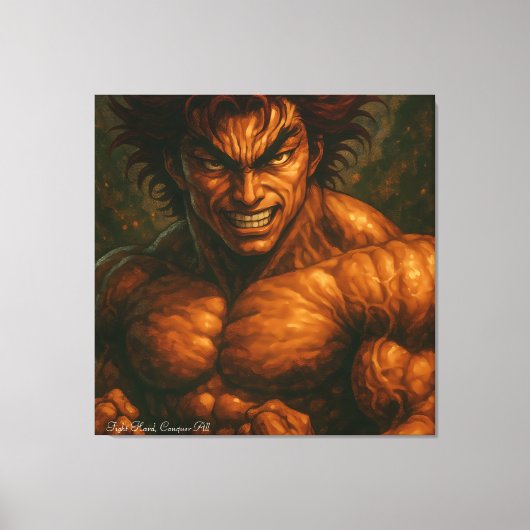 Het sterkste Man ter wereld Canvas Afdruk (Voorkant)