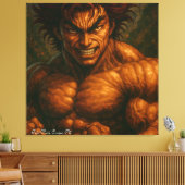 Het sterkste Man ter wereld Canvas Afdruk (Insitu (Woonkamer))