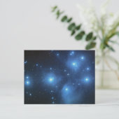 Het sterrencluster van Pleiades, o.a. de 7 zussen Briefkaart (Staand voorkant)