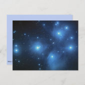 Het sterrencluster van Pleiades, o.a. de 7 zussen Briefkaart (Voorkant / Achterkant)
