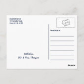 Het Sterrennacht bruiloft Collectie - Dank u Briefkaart (Achterkant)