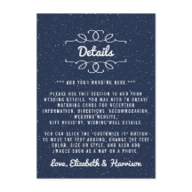 Het Sterrennacht bruiloft Collectie - Detail