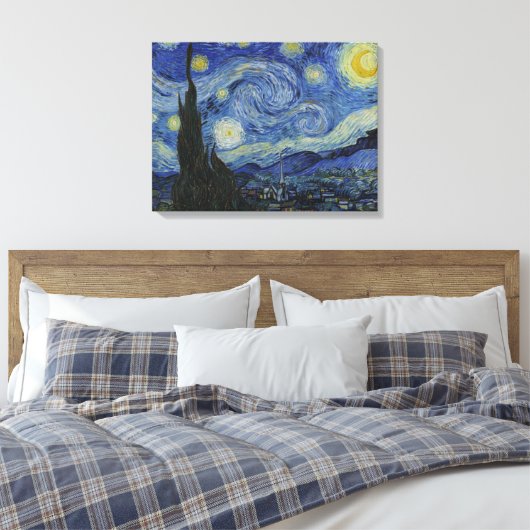Het Sterrennacht Canvas (Insitu (Slaapkamer))