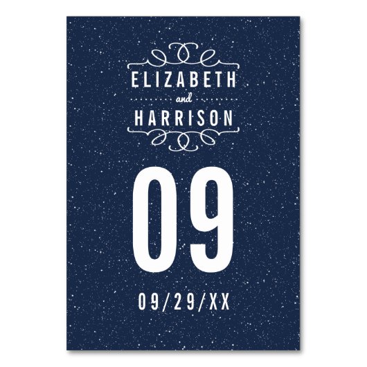 Het Sterrennacht Wedding Collectie Kaart (Voorkant)