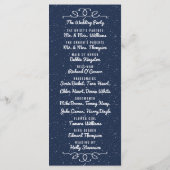 Het Sterrennacht Wedding Collectie - Programma Programmakaart (Achterkant)