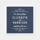 Het Sterrennacht Wedding Collectie Servet (Voorkant)