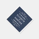 Het Sterrennacht Wedding Collectie Servet (Hoek)