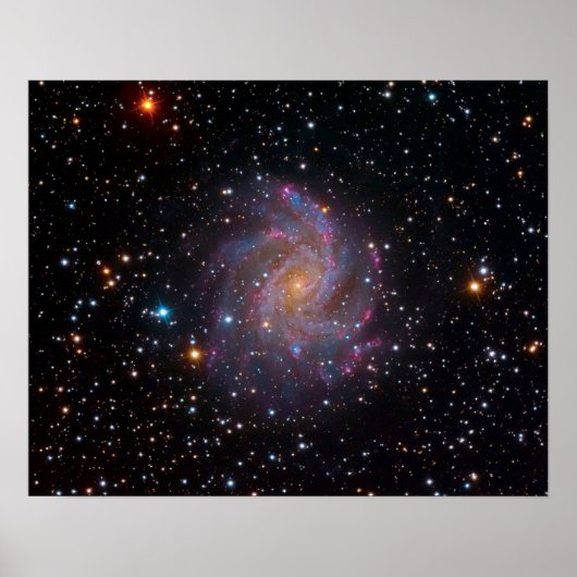 Het sterrenstelsel Fireworks Galaxy foto van de bu Poster (Voorkant)