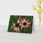 Het sterven het Wenskaart van Bloemen Kaart (Gele Bloem)