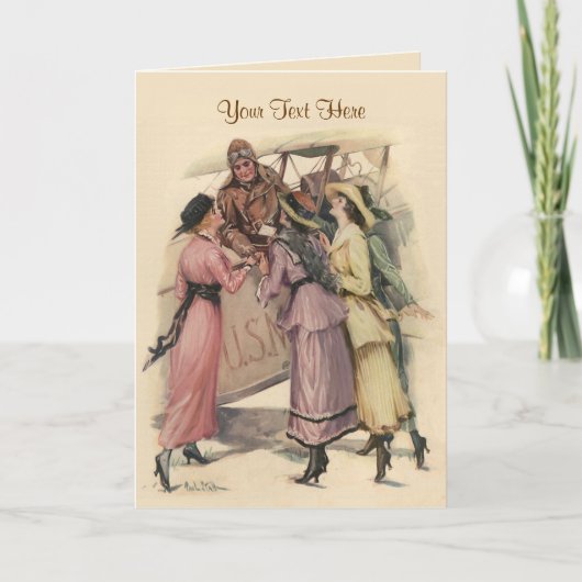 Het steunen van de Post Kaart (Voorkant)