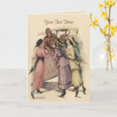 Het steunen van de Post Kaart (Gele Bloem)