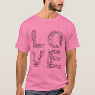 Het steunen van Gehouden van Degenen (Zwarte T-shirt