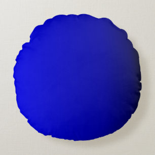 Het stevige Heldere Blauw van het Kobalt Rond Kussen