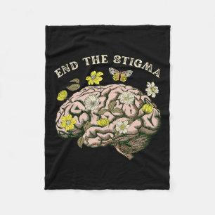 Het stigma bewustzijn psychische gezondheidsproble fleece deken