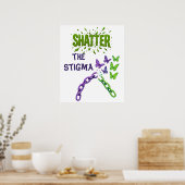 Het stigma doorbreken - geestelijke gezondheid poster (Keuken)