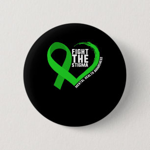Het stigma Mental Health Awareness Depressie Anxi Ronde Button 5,7 Cm
