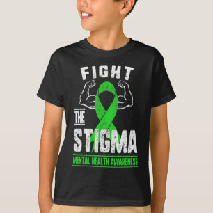 Het stigma Mental Health Awareness Depressie Anxi T-shirt