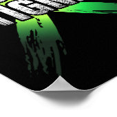 Het stigma - Mental Health Awareness Groen Lint Poster (Hoek)