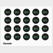 Het Stigma Mental Health Awareness Groen Lint Ronde Sticker (Vel)