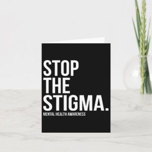 Het stigma mentale gezondheidsbewustzijn 1 kaart