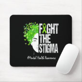 Het stigma mentale gezondheidsbewustzijn 1 muismat (Met muis)
