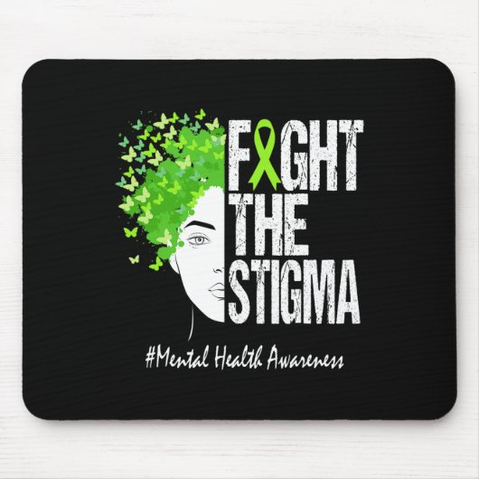 Het stigma mentale gezondheidsbewustzijn 1 muismat (Voorkant)