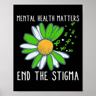 Het stigma mentale gezondheidsbewustzijn 1 poster