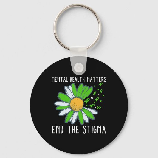 Het stigma mentale gezondheidsbewustzijn 1 sleutelhanger (Voorkant)