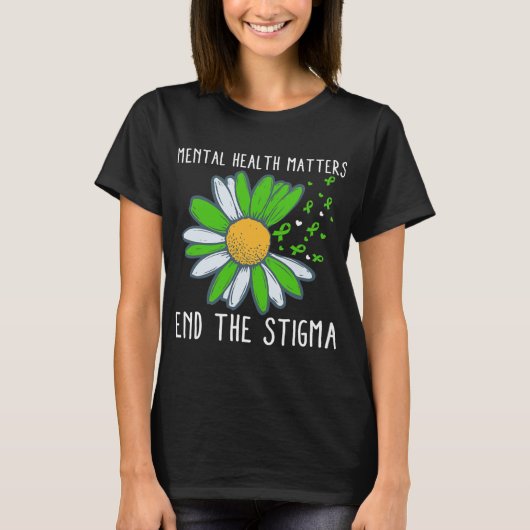 Het stigma mentale gezondheidsbewustzijn 1 t-shirt (Voorkant)