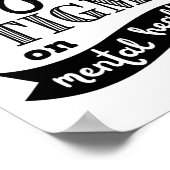 Het stigma mentale gezondheidsbewustzijn mentale p poster (Hoek)