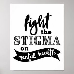 Het stigma mentale gezondheidsbewustzijn mentale p poster