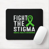 Het stigma mentale gezondheidsbewustzijn muismat (Met muis)