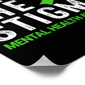 Het stigma mentale gezondheidsbewustzijn poster (Hoek)