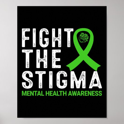 Het stigma mentale gezondheidsbewustzijn poster (Voorkant)