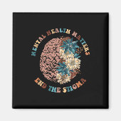 Het stigma psychische gezondheidsproblemen mentaal magneet (Voorkant)