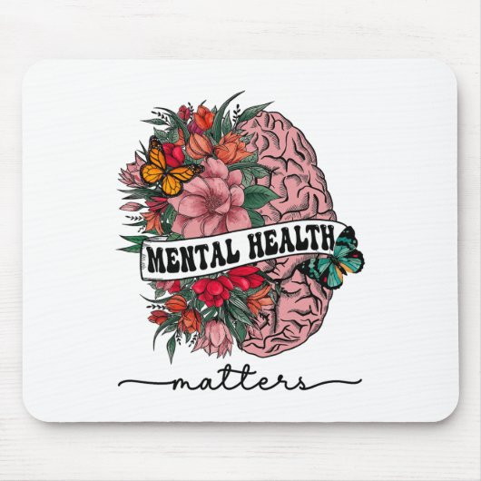 Het stigma psychische gezondheidsproblemen mentaal muismat (Voorkant)