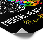 Het stigma psychische gezondheidsproblemen mentaal poster (Hoek)