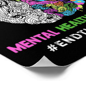 Het stigma psychische gezondheidsproblemen mentaal poster (Hoek)