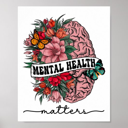 Het stigma psychische gezondheidsproblemen mentaal poster (Voorkant)