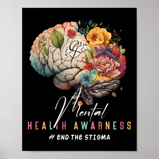 Het stigma psychische gezondheidsproblemen mentaal poster (Voorkant)