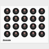 Het stigma psychische gezondheidsproblemen mentaal ronde sticker (Vel)