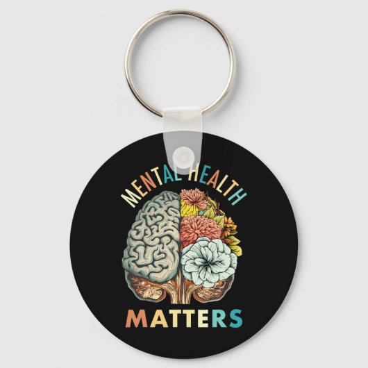 Het stigma psychische gezondheidsproblemen mentaal sleutelhanger (Voorkant)