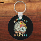 Het stigma psychische gezondheidsproblemen mentaal sleutelhanger (Voorkant)