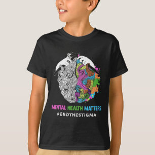 Het stigma psychische gezondheidsproblemen mentaal t-shirt