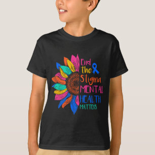 Het stigma psychische gezondheidsproblemen mentaal t-shirt