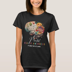 Het stigma psychische gezondheidsproblemen mentaal t-shirt
