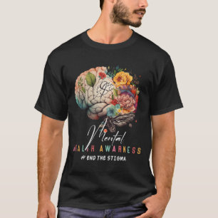 Het stigma psychische gezondheidsproblemen mentaal t-shirt