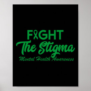 Het stigma psychische gezondheidsproblemen poster