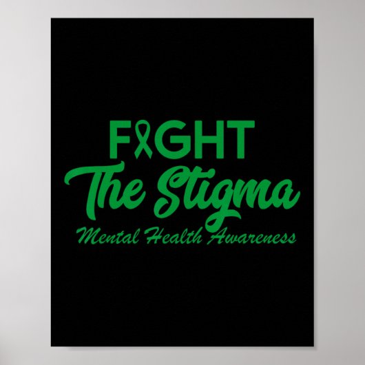 Het stigma psychische gezondheidsproblemen poster (Voorkant)