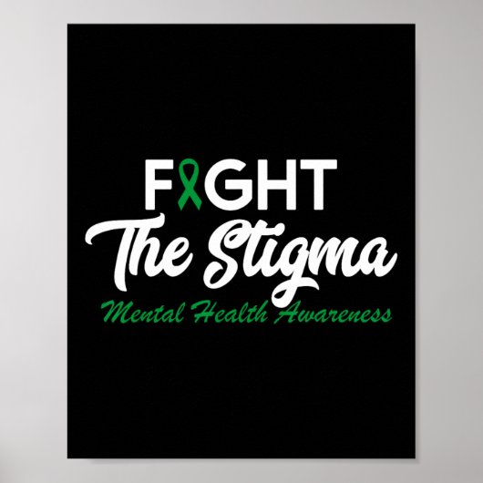 Het stigma psychische gezondheidsproblemen poster (Voorkant)